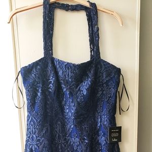 Lulus navy blue lace dress XL NWT